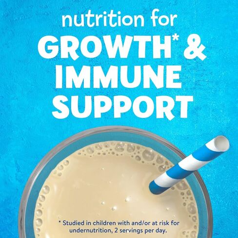 PediaSure Grow & Gain with Immune Support, Kids Protein Shake, 27 Vitamins and Minerals, 7g Protein, Helps Kids Catch Up On Growth, Non-GMO, Gluten-Free, Vanilla, 8 Fl Oz (Pack of 24) in Saudi Arabia