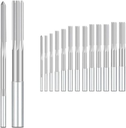 W6542 HSS Machine Tool Reamer H8, 2mm- 20mm Straight Shank Chuck Machine Tool Reamer Straight Slot Reamer milling Cutter(14mm H8) in Saudi Arabia