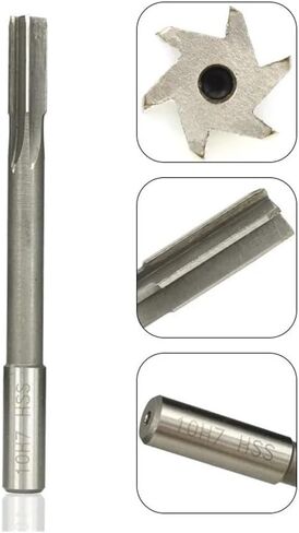 1PCS HSS Machine Tool Reamer H7 ، 1mm- 20mm Straight Shank Chuck Machine Tool Reamer Straight Slot Reamer Milling Cutter (12mm H7) in Saudi Arabia