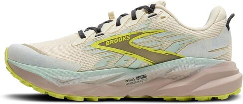 حذاء Brooks Women’s Cascadia 19 Mountain Trail Running - جوز الهند/الضباب الأزرق/الأبنوس - 9 عريض in Kuwait