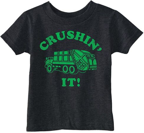 طفل Toddler Funny T Crushin It Sarcastic Garbage Truck Graphic Teep Tee for Yound in Saudi Arabia