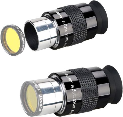 SVBONY SV131 Eyepiece 32mm 1.25 بوصة بوكس ​​بوكب باقة العيون مع 66 درجة زاوية عريضة HD 6MM in Saudi Arabia