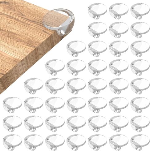 واقي الركن سهل تثبيت وسادة إثبات تعدد الاستخدامات لاستخدام الطفل وسادة الوفير الشفافة حافة مصدات السلامة تغطي الزاوية السميكة حماة لغرفة المعيشة (48 ٪) in Kuwait