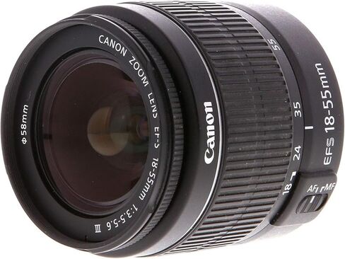 Canon EOS Rebel T100 DSLR Camera W/Canon EF-S 18-55mm f/3.5-5.6 DC III Zoom Lens + Case + 64GB Memory (20pc Bundle) (تم تجديده) in Saudi Arabia