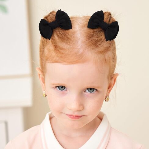 choicbaby 6 pcs مقاطع شعر الطفل 3 "نسيج فتاة الشعر أقواس Baby Barrettes مع مقاطع التمساح للأطفال الصغار الأطفال in Kuwait