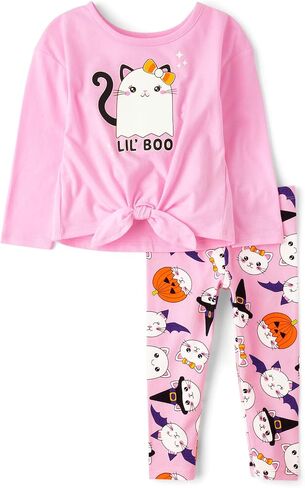 The Children's Place baby-girls And Toddler Long Sleeve Top and Pant, 2 Piece Set in Saudi Arabia