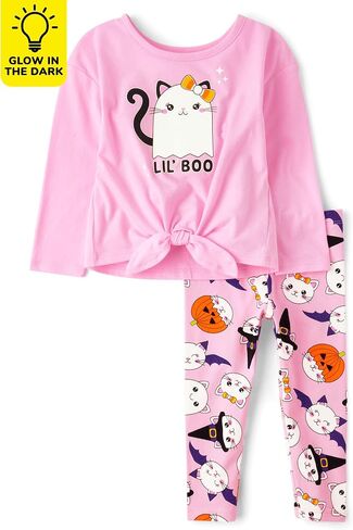 The Children's Place baby-girls And Toddler Long Sleeve Top and Pant, 2 Piece Set in Saudi Arabia