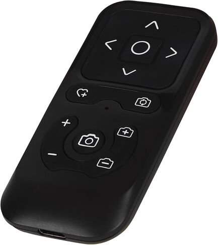 Remote Control Scrolling for tiktok, Camera Shutter Remote, Selfie Remote Control, Page Turner for Kindle app, Phone Zoom Remote, iOS, Android, iPad (Black) in Saudi Arabia