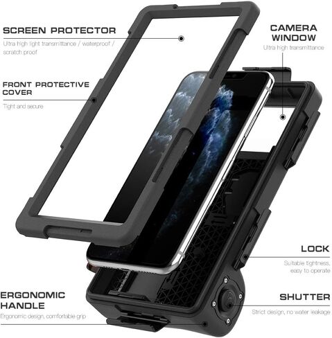 Apple Galaxy Underwater Case, Waterproof Housing Case for Apple and Galaxy, 50ft Diving Cover for Take Pics and Vedios, in Saudi Arabia
