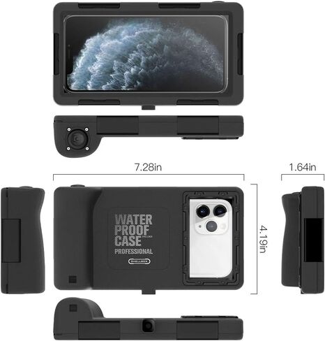 Apple Galaxy Underwater Case, Waterproof Housing Case for Apple and Galaxy, 50ft Diving Cover for Take Pics and Vedios, in Saudi Arabia