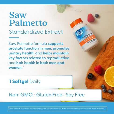 Doctor's Best Saw Palmetto 320 Mg Softgels, 180 Count in Saudi Arabia