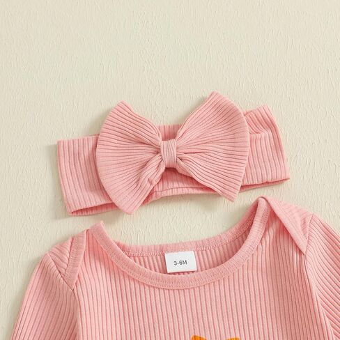 My First Halloween Baby Girl Outfit Mamas Little Pumpkin Long Sleeve Romper Jumpsuit Newborn Girl Outfits Clothes in Saudi Arabia