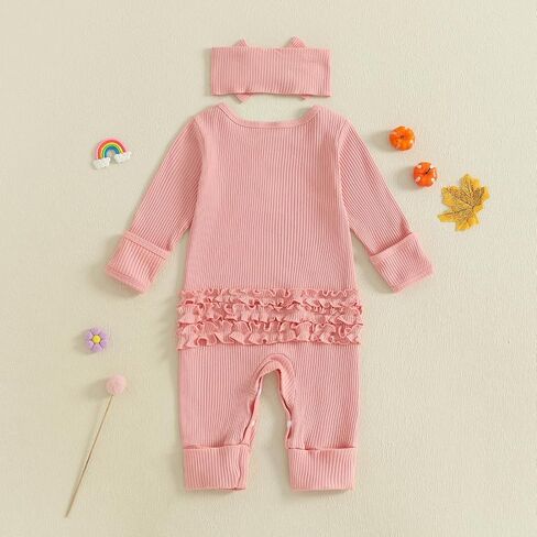 My First Halloween Baby Girl Outfit Mamas Little Pumpkin Long Sleeve Romper Jumpsuit Newborn Girl Outfits Clothes in Saudi Arabia