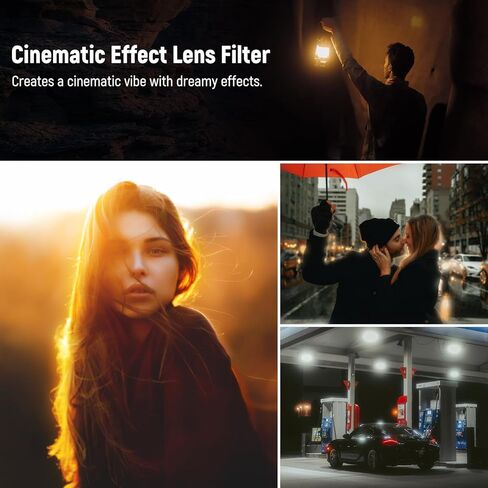 Neewer Black Diffusion 1/4 Filter ، Mist Dreamy Effect Lens Filter لكاميرات سلسلة X100 ، الزجاج البصري متعدد المغلفة ، لكاميرات Fujifilm X100 X100S X100F X100T X100V X100VI (الإطار الأسود) in Saudi Arabia