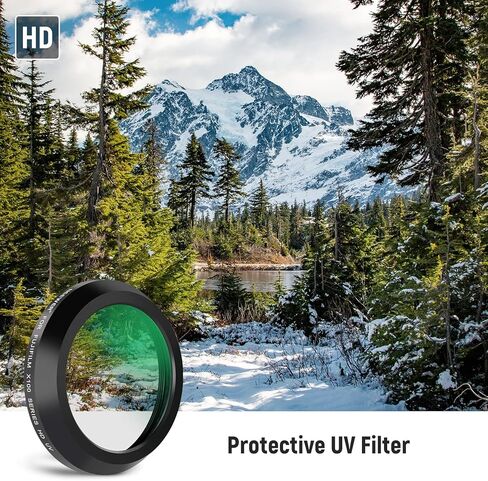 NEEWER UV Protection Filter for X100 Series Cameras, Multi Coated HD Optical Glass Build Lens Filter Accessory Compatible with Fujifilm X100 X100S X100F X100T X100V X100VI Camera (Black Frame) in Saudi Arabia