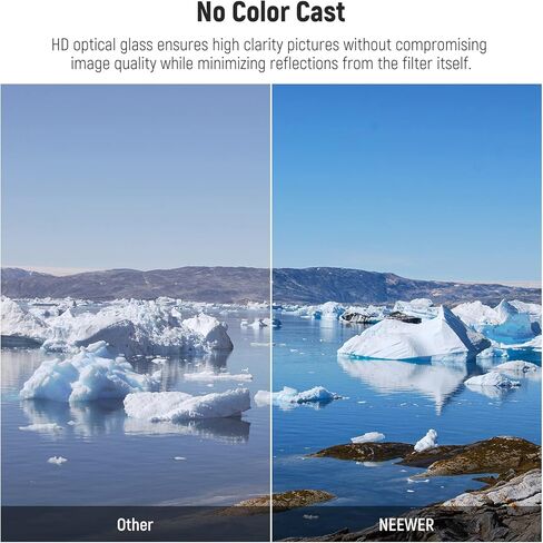 NEEWER UV Protection Filter for X100 Series Cameras, Multi Coated HD Optical Glass Build Lens Filter Accessory Compatible with Fujifilm X100 X100S X100F X100T X100V X100VI Camera (Black Frame) in Saudi Arabia