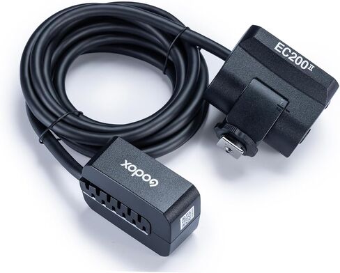 Godox EC200 II Extension Flash Head لـ Godox Ad200Pro II Flash ، 200W Extender مع 2M تمديد كابل ، حذاء بارد معدني ، ملحق فلاش الكاميرا المحمول ، للتصوير في الهواء الطلق/داخلي in Saudi Arabia