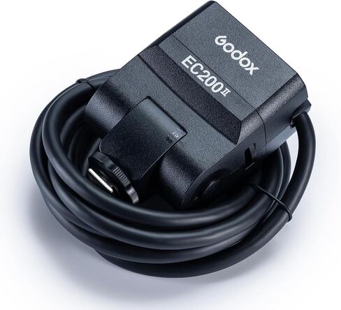 Godox EC200 II Extension Flash Head لـ Godox Ad200Pro II Flash ، 200W Extender مع 2M تمديد كابل ، حذاء بارد معدني ، ملحق فلاش الكاميرا المحمول ، للتصوير في الهواء الطلق/داخلي in Saudi Arabia