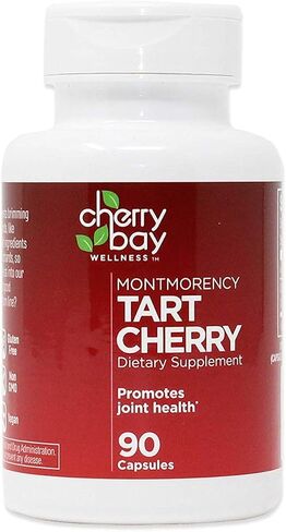 Montmorency Tart Cherry Dietary Supplement 480mg | 90 Count | Non-GMO & Gluten Free | Helps Support Joint Health in Saudi Arabia