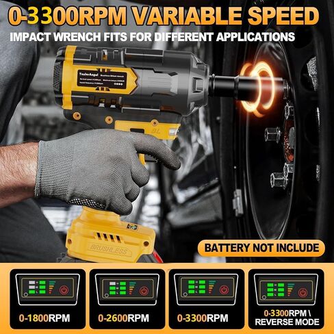 مفتاح التأثير اللاسلكي 1/2 بوصة لبطارية Makita 20V ، 1180 قدمًا مسدس عزم الدوران عالي العزم مع بطارية 1 × 8.0AH ， 6x مآخذ مفتاح وجع ， 3 × دبابيس ، 3 X O الحلقات in Saudi Arabia