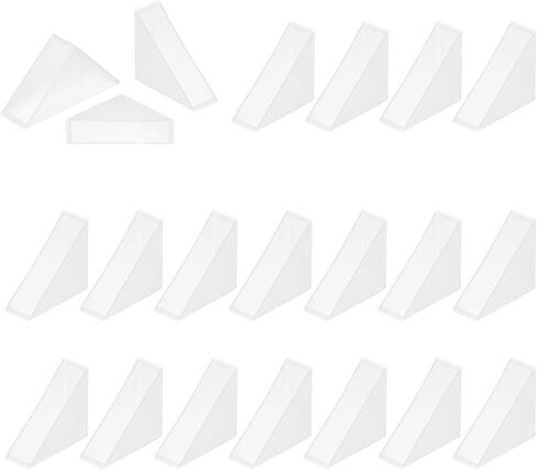 uxcell 60Pcs Triangle Glass Corner Protector, 0.12 x 1.38 Inch Plastic Glass Table Corner Protector Transport Corner Guard for Glass, Ceramics, Wood, and Steel(Right Angle, Clear) in Saudi Arabia
