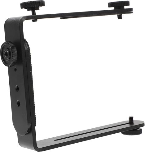 Shape Metal Camera Bracket Holder with Screw for DSLR Camcorders and Speedlight Flash Vertical and Horizontal Mount Compatible with Photography Accessories in Saudi Arabia