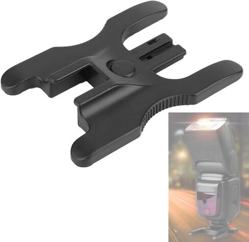 Camera Flash Stand, Camera Flash Brackets, 3 in 1 Universal Dual Hot Shoes Flash Lamp Mount Holder Bracket for Flash Speedlight Camera in Kuwait