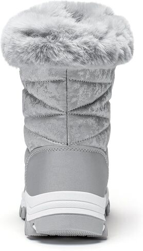 Hobibear Women's Snow Boots Winter Outdoor Faux Fur مبطنة in Saudi Arabia