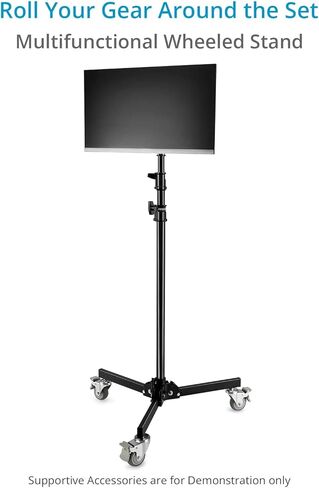 PROAIM 8.6ft الثقيلة قابلة للطي القاعدة قاعدة الضوء حامل. 5/8 "تثبيت دبوس الطفل على معدات الضوء والتصوير الفوتوغرافي. حمولة تصل إلى 13.06 كجم/30 رطل للمصورين ، الاستوديوهات ، الأحداث الحية in Saudi Arabia