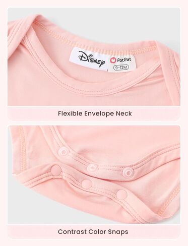 Disney Marvel Stitch Princess Ariel Mickey & Minnie 3 Pack Infant Newborn Bodysuits Soft Bamboo Viscose Baby Clothes in Kuwait