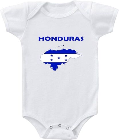 Baby Bodysuit Honduras Funny Cotton Boy & Girl Clothes White in Saudi Arabia