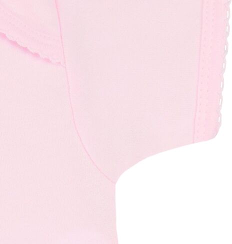 Creative Knitwear College Baby Infant Picot Bodysuit - Team Logo, Short Sleeve Pink, for Girls (Newborn - 12 Mos) in Saudi Arabia