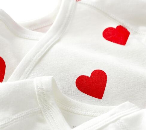 Petit Bateau Babies 'Heart heart prospovits أقصى بأكمام قصيرة-حزمة من 3 أحجام 1-12 أشهر in Saudi Arabia