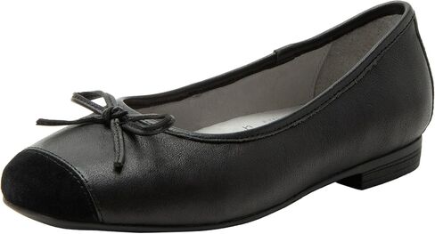 Alegria Women's Talya Bow Tie Ballet Leather Flats with Cap Toe in Saudi Arabia