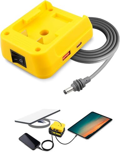 محول بطارية Mini Mini لـ Starlink-ملائم لـ Dewalt 18V-20V Lithium Ion Series Protable Kit Pack Pack و Control DC Switch Switch و Multi-Port Supply in Kuwait
