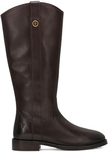 Frye Melissa Button Tall Inside zip Women's Leather Boots ، على غرار الفروسية الكلاسيكية ، حرفية متينة ، ألوان غنية in Kuwait