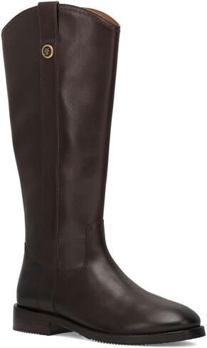 Frye Melissa Button Tall Inside zip Women's Leather Boots ، على غرار الفروسية الكلاسيكية ، حرفية متينة ، ألوان غنية in Kuwait