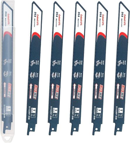 Reciprocating Saw Blades, 9 Inch 14TPI Reciprocating Saw Blades for Wood and Nail-Embedded Wood Demolition, Saw Blades for Metal Pipe, Sheet Metal, Rebar(5PCS) in Saudi Arabia
