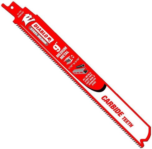 Diablo Steel Demon Carbide Teath Presconsing Plade للمعادن المتوسطة - تصميم أسنان كربيد - 9 بوصات ، 10 TPI - DS0910CF in Saudi Arabia
