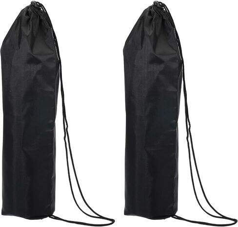18.5 "X4.3" Long Monopod Care Case Bag ، 2 Back Nylon Carry Bag مع حزام كتف محمول ل monopod الكاميرا ، الأسود in Saudi Arabia