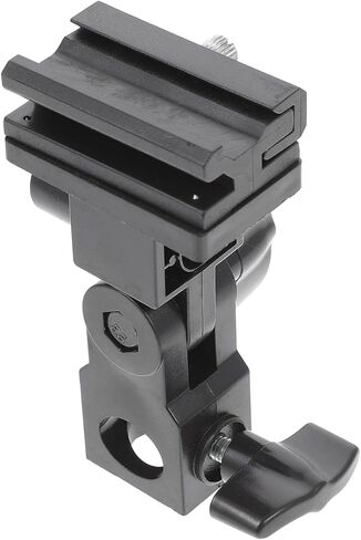 Adjustable Flash Lamp Bracket Photography Accessories with Screw Tightening for Stable Multi Directional Light Stand Mount Compatible with All Flash Types for Outdoor Photographers in Saudi Arabia