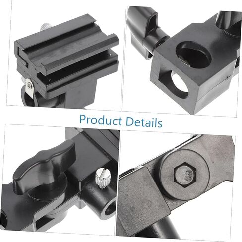 Adjustable Flash Lamp Bracket Photography Accessories with Screw Tightening for Stable Multi Directional Light Stand Mount Compatible with All Flash Types for Outdoor Photographers in Saudi Arabia