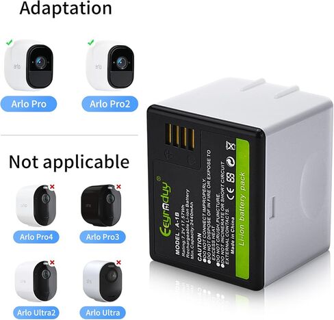 1- بطاريات حزمة لكاميرا Arlo Pro ، Pro 2 ، بطارية 2440mAh قابلة للشحن in Kuwait