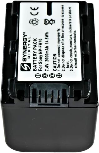 Synergy Digital Camcorder Batteries, Compatible with Lenmar LISH70 Camcorder Batteries (li-ion, 7.4V, 1800 mAh), Set of 3 in Saudi Arabia