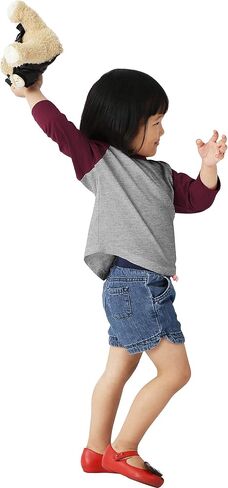 Ma Croix Infants & Juniors 3/4 Raglan Sleeve Baseball Shirt Slim Comfort Fit Jersey Kids Toddlers Tee in Kuwait