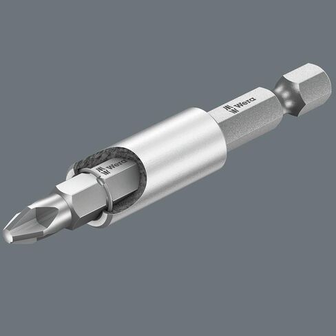 Wera - 5053455001 Hexagon 899/4/1 Stainless Steel Sleeve, Universal Bit Holder 1/4" x 75mm in Saudi Arabia