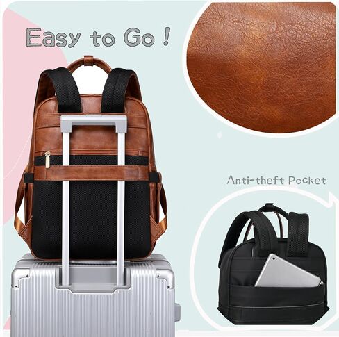 LORADI Medium Diaper Bag Backpack with Storller Clips, Water-Resistant Cute Diaper Tote with Anti-Theft Pocket, Black in Saudi Arabia