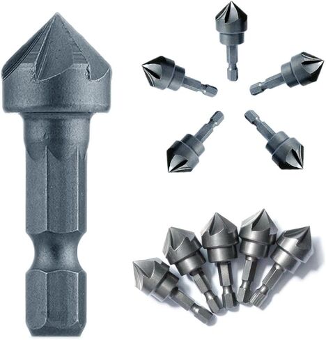 2pcs 90 درجة عدادات الحفر الشجاع بت 1/4 "سداسي سداسي سد hex النجارة زاوية النجارة الزاوية القاطع المائل إزالة براء in Saudi Arabia