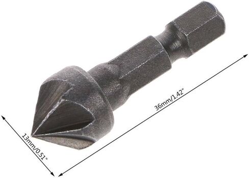 2pcs 90 درجة عدادات الحفر الشجاع بت 1/4 "سداسي سداسي سد hex النجارة زاوية النجارة الزاوية القاطع المائل إزالة براء in Saudi Arabia