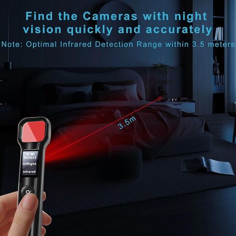 Hidden Camera Detectors - Camera Detector - Anti Spy Camera Detector - Car GPS Tracker Detector Bug Detector & Portable Camera Finder Hidden Device Detector for Car,Home,Hotel,Office,Travel,Bathroom in Saudi Arabia